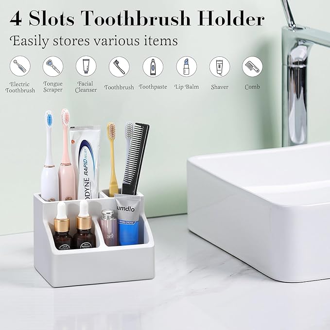 Luxspire Toothbrush Holder, Fast Drying Toothbrush Holders