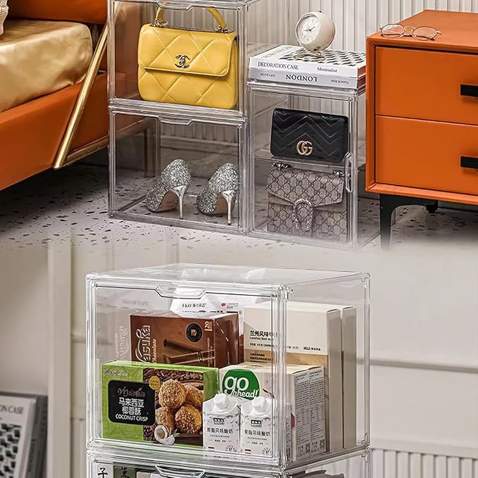 BOHOIDEE 4 Tiers Clear Acrylic Display Case