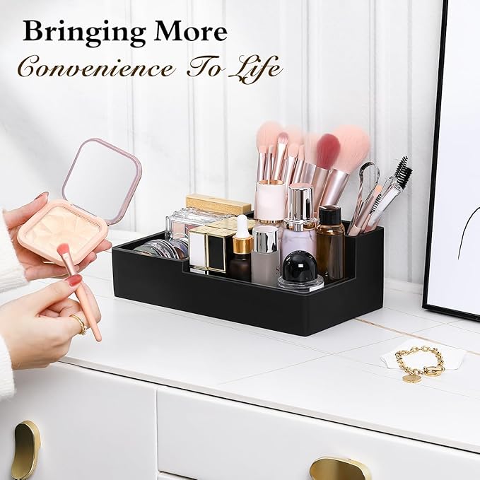 Luxspire Bathroom Counter Organizer, Marble Toothbrush Holder