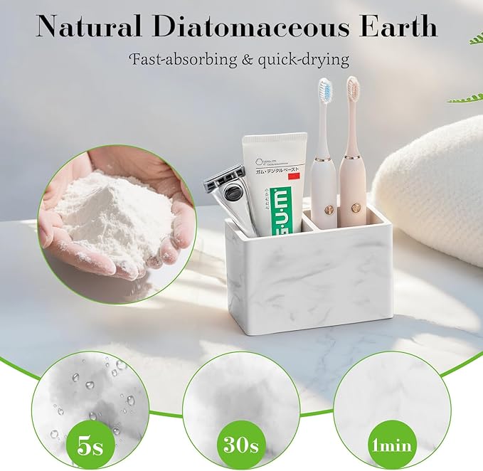 Luxspire Toothbrush Holder, Fast Drying Tooth Brush Holder