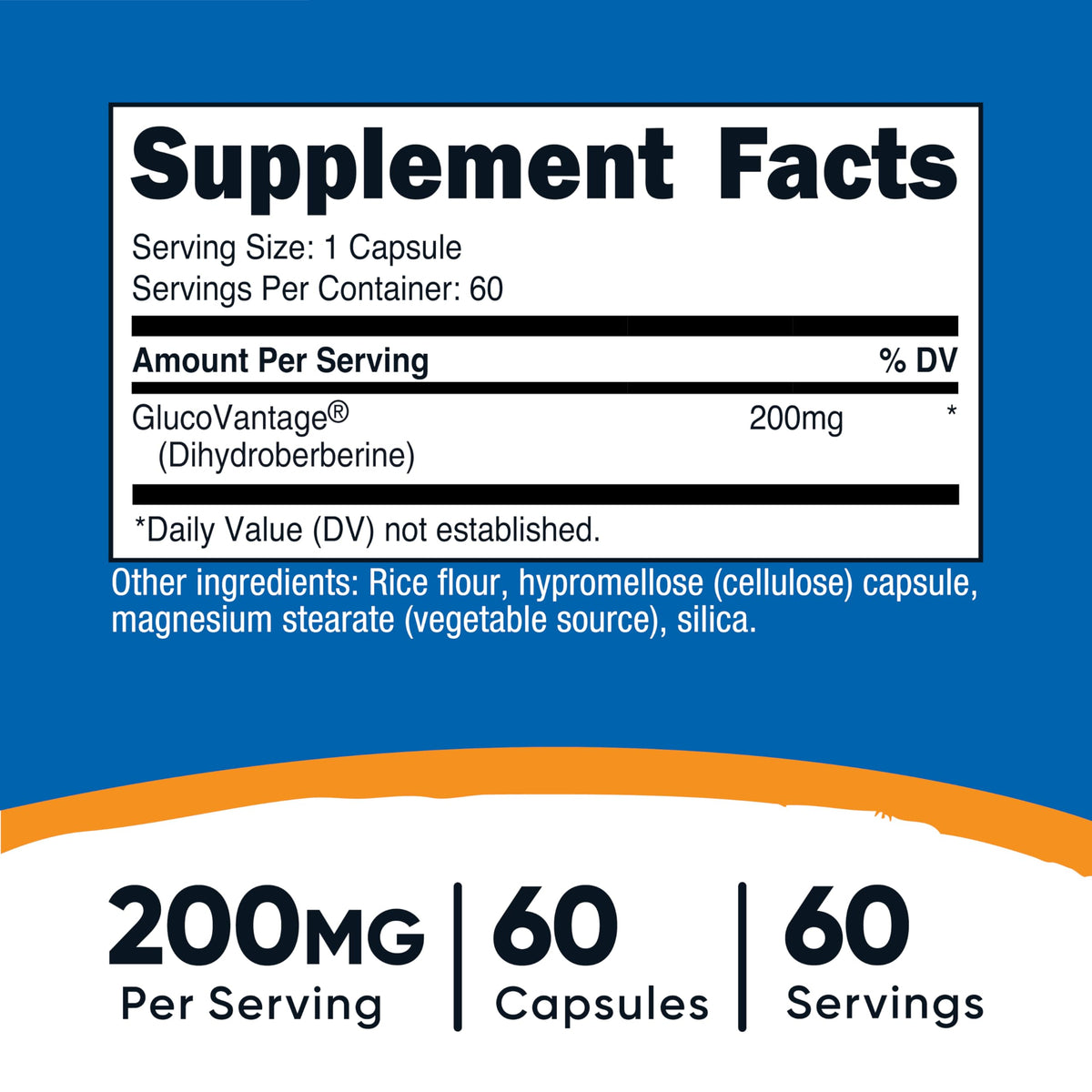Nutricost Dihydroberberine Capsules (200mg, 60 Capsules) - More Bioavailable Metabolite of Berberine