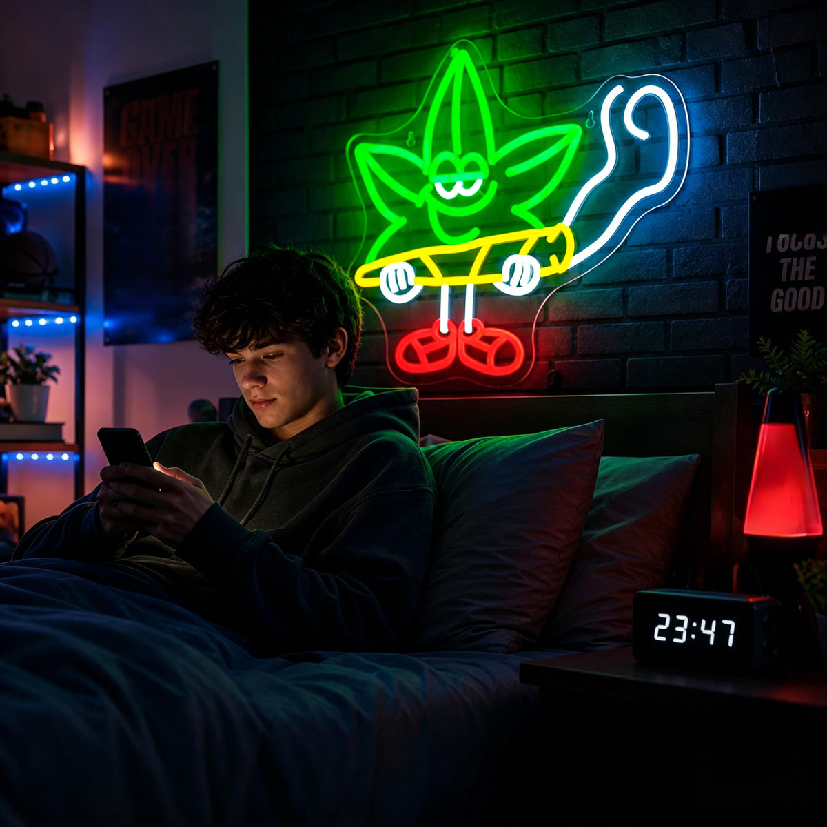 Ebdobgbs Leaf Neon Sign Led Neon Lights Neon Signs for Wall Decor Light Up Sign for Birthday Party Club Gift