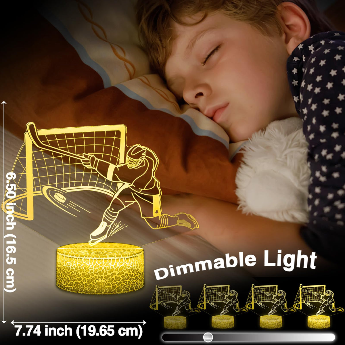 DAHEYMA Basketball 3D Illusion Lamp, Basketball Gifts for Boys Girls