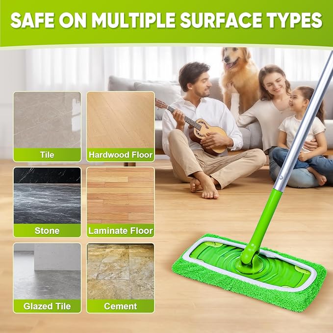 12-Pack Reusable Mop Pads Compatible