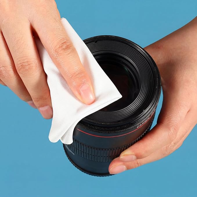 100 Pcs Cleanroom Cloth Wipes Microfiber Lint Free Cloth Disposable Clean