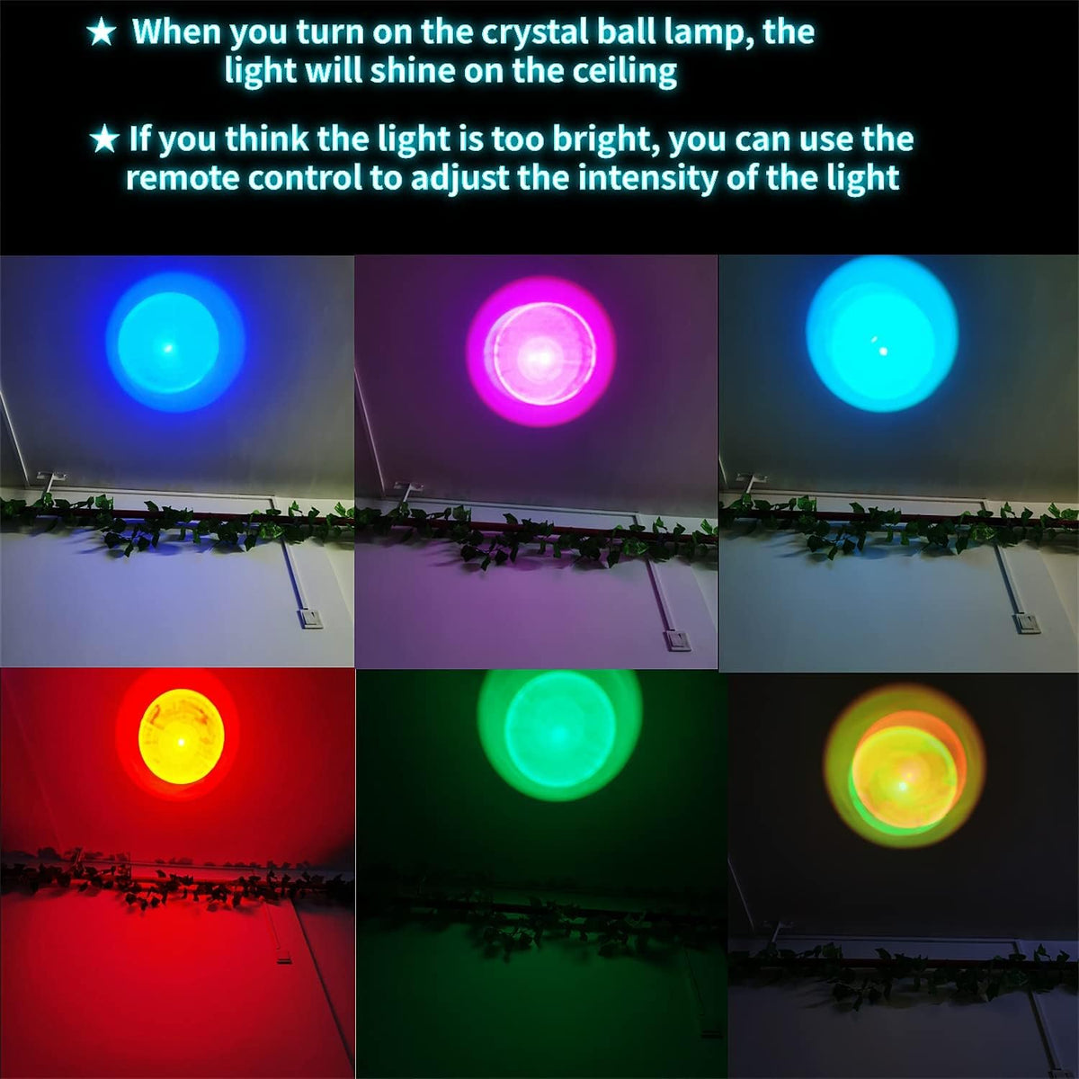 3D Crystal Ball Lamp with Lifelike LED Rabbit, 16 Color Changing Light, Dimmable Remote Control