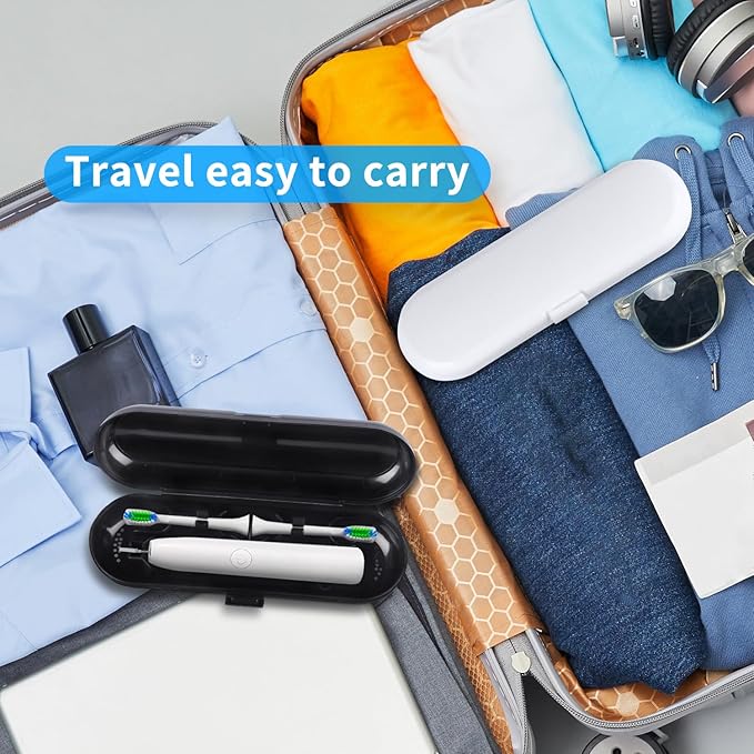 Fowecelt 2 Pack Electric Toothbrush Travel Case