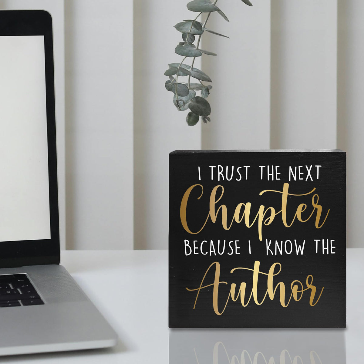 Graduation Quote Wood Box Sign I Trust The Next Chapter Wooden Box Block Sign Rustic Home Shelf Wall Decoration Grad Gift Inspirational Graduation Christmas Gift 5x5 C26