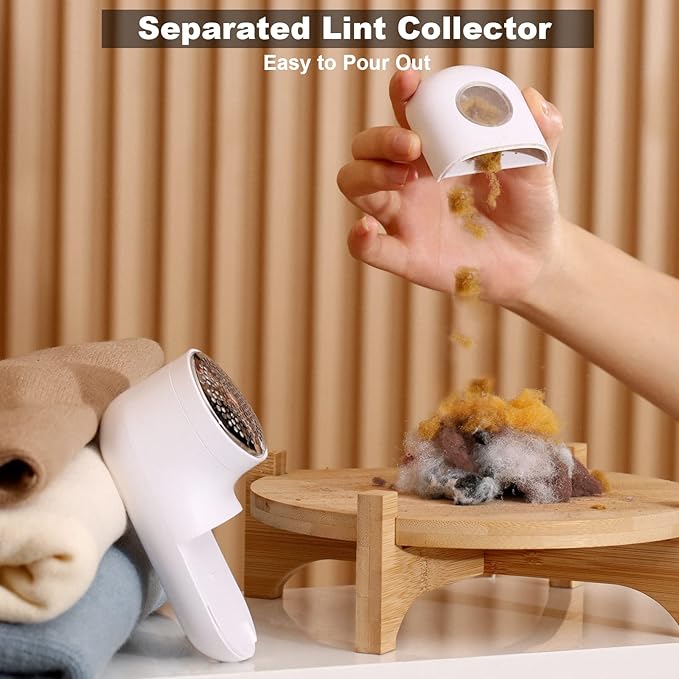 Fabric Shaver, Electric Lint Remover, 2.0 USB Rechargeable Fabric Defuzzer