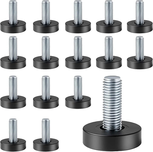 1/4" Thread Leveling Feet, Adjustable Furniture Feet Threaded Screw in