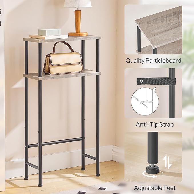 HOOBRO Narrow Console Table for Small Space, 15.7" Entryway Table