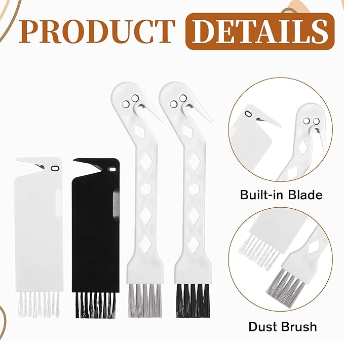 4 PCS Handheld Vacuum Cleaner Brush, Universal Dust Brush, 2 in 1 Vacuum Roller