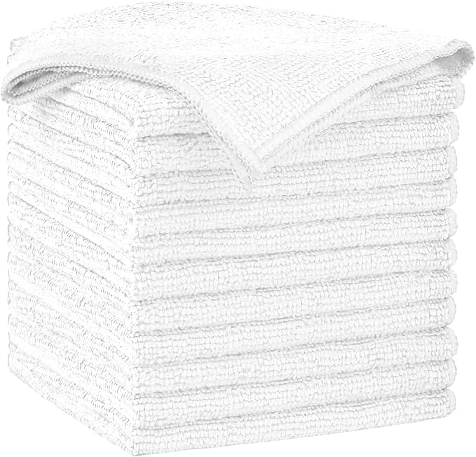 AIDEA Microfiber Cleaning Cloth-12PK, Soft Microfiber Towels