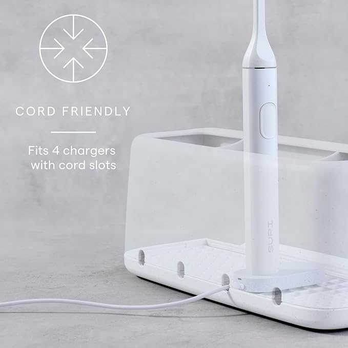 YouCopia The Ledge Toothbrush Holder, Bathroom Vanity Counter Organizer