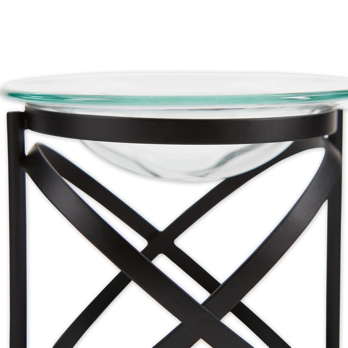 Zingz & Thingz Art Deco Collection Structural Metal Oil Warmer, Orbital, 3.625x3.625x3.625