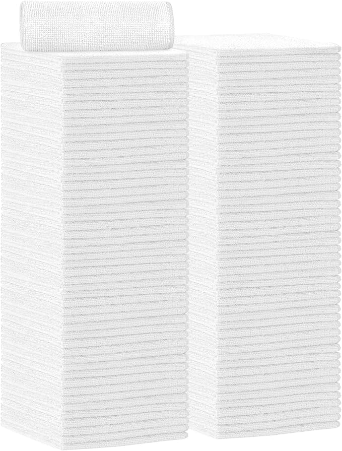 AIDEA Microfiber Cleaning Cloth 100PK, Soft Microfiber Towels