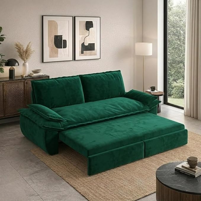 73.2" Sofa Bed Queen, 3-in-1 Pull Out Sofa Bed