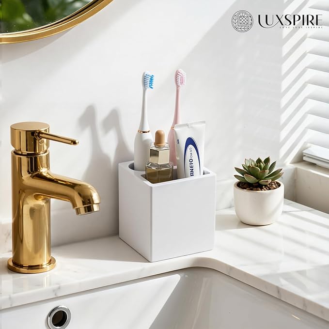 Luxspire Toothbrush Holder, 3 Slots Fast Drying Tooth Brush Holder