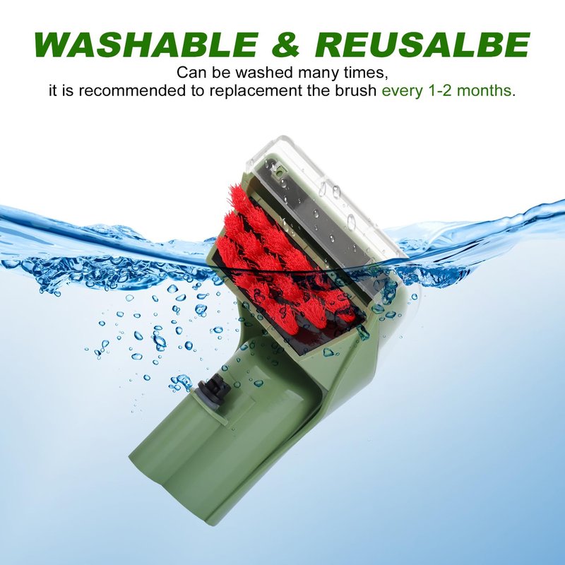 Sgizoku 1400B Little Green Machine Attachment Brush Replacement Parts for Bissell Little-Green Upright & Portable Carpet Cleaners 1400B 1425 3860 1400W 1400 1844 2290A Series,1 Brush Head + 2 Brush