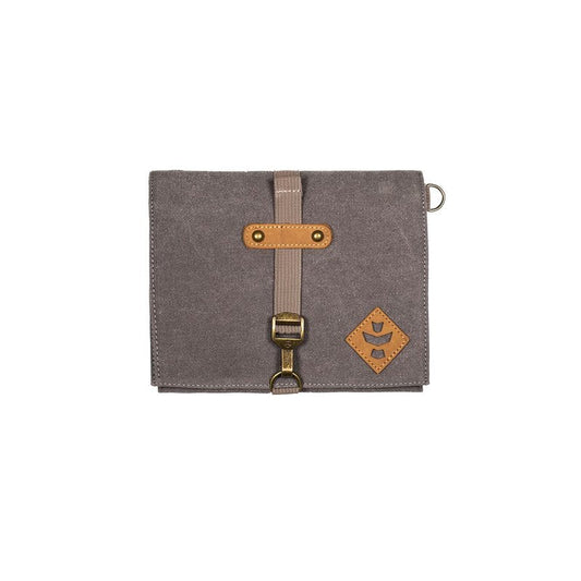 Revelry Supply Carrying Case All-in-one Kit, Lockable with 2 Pockets, Tray and Spice Grinder (Ash)