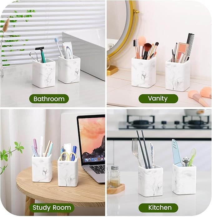 Luxspire Toothbrush Holders 2 Pack, Fast Drying Toothbrush Holders