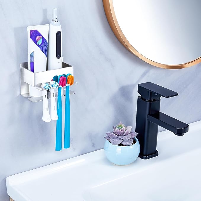 Toothbrush Head Holders, Electric Tooth Brush Head Holder, Adhesive Toothpaste