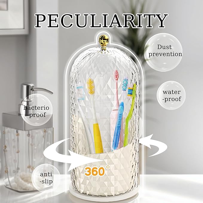 Multifunctional Rotating Toothbrush Holders