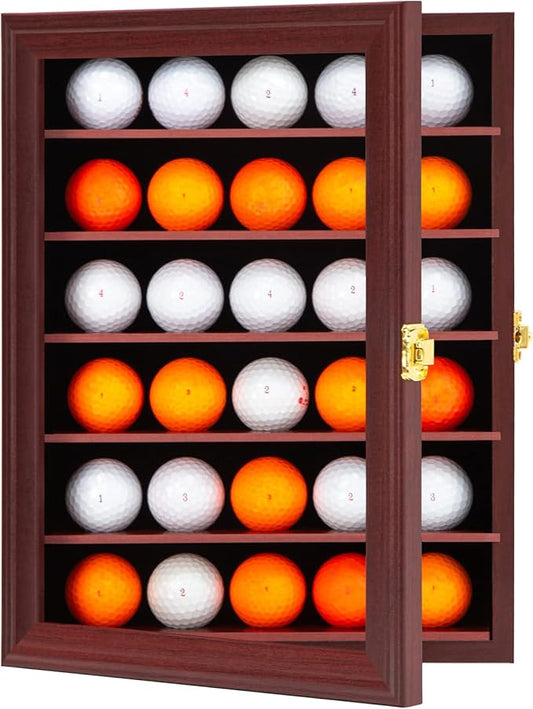 KCRasan 30 Golf Ball Display Case Lockable