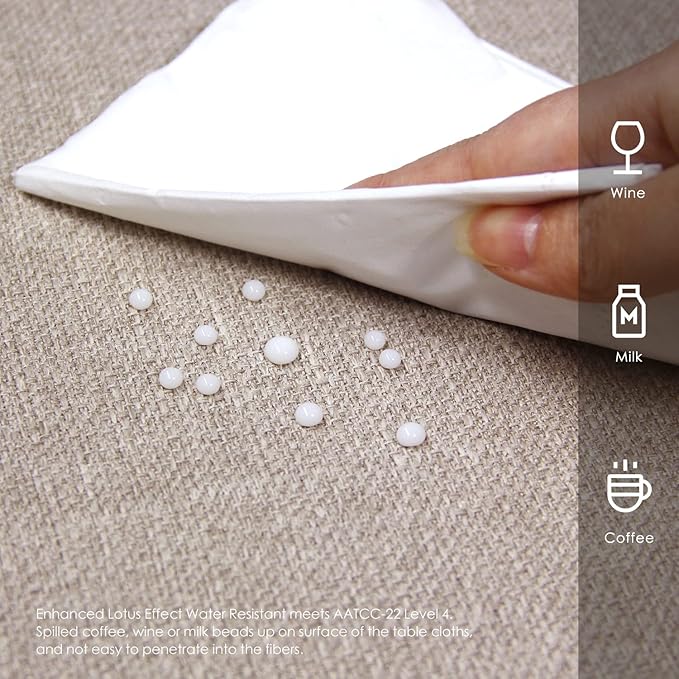 BALCONY & FALCON Rectangle Tablecloth 47” x 63“ Washable Wrinkle Resistant and