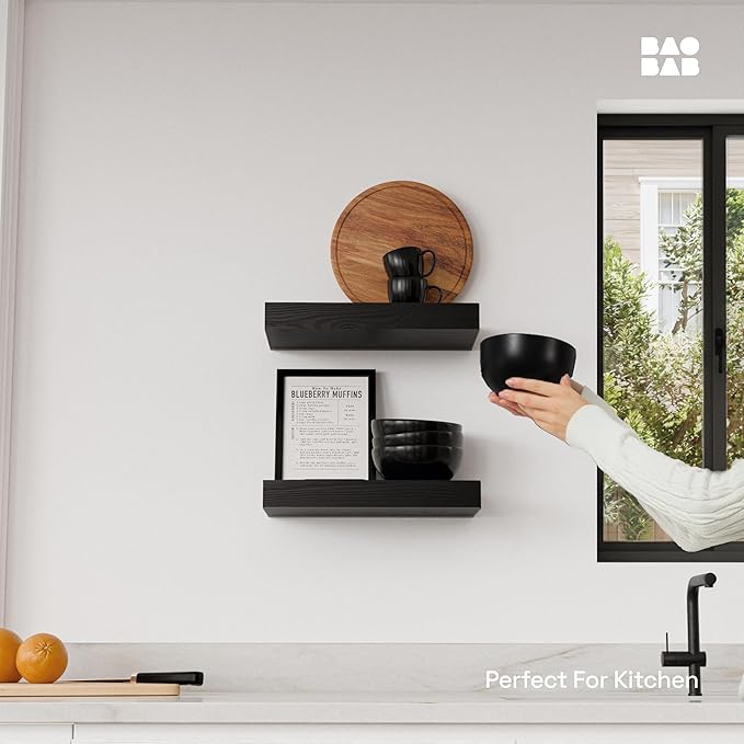BAOBAB WORKSHOP Solid Wood Floating Shelves