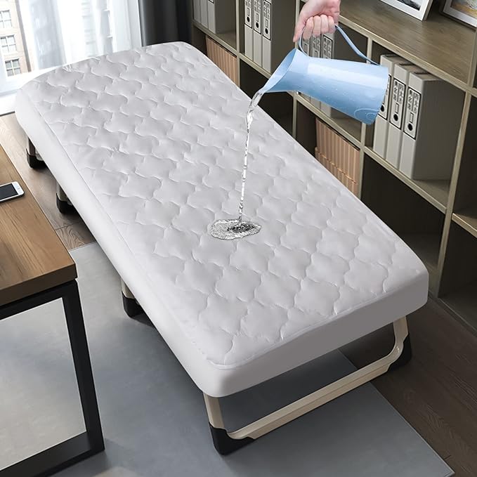 Cot Mattress Pad Protector Waterproof, Quilted Cot Size Mattress Cover 30" X