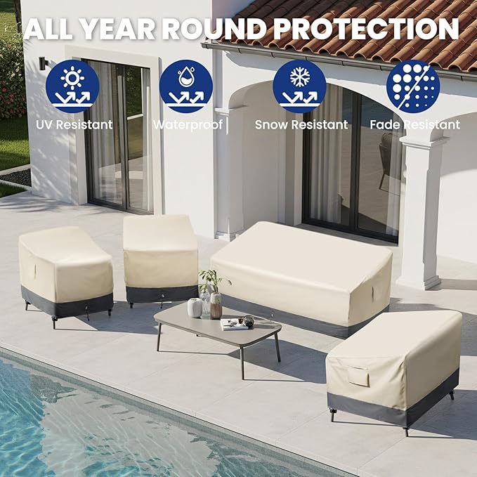 Extra Heavy Duty Outdoor Chair Covers Waterproof