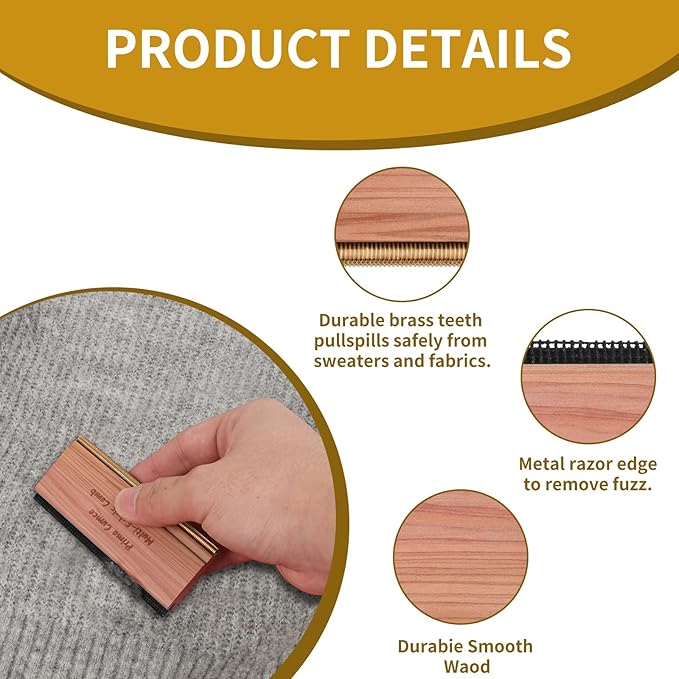 Cashmere Comb – 100 x 44 x 10mm Multi-Fabric Shaver