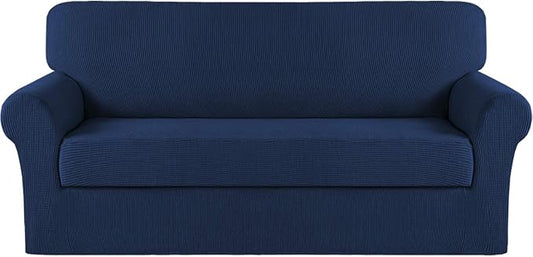 Turquoize Stretch Sofa Slipcover 2 Pieces Sofa Cover Couch Cover