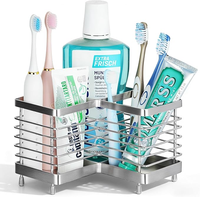 MYITYARD Toothbrush Holders for Bathrooms, Stainless Steel Electric Toothbrush