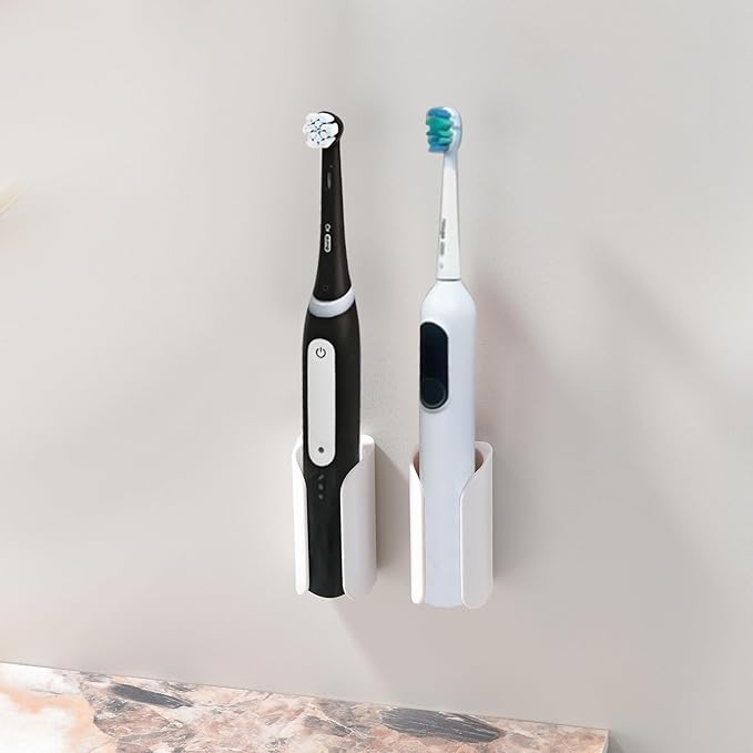 Electric Toothbrush Holder for Bathroom, Wall-Mounted Toothbrush Stand