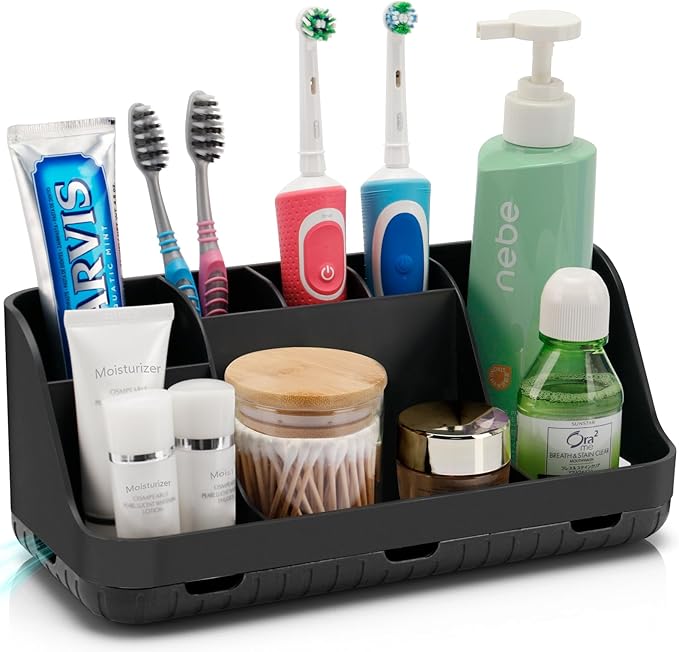 Black Toothbrush Holder