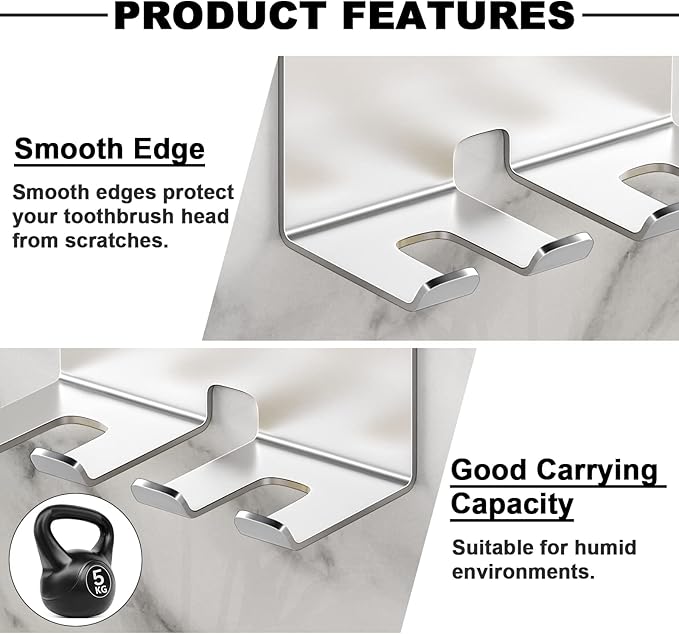 Electric Toothbrush Head Holder, Toothbrush Holders Wall Mounted, Electric
