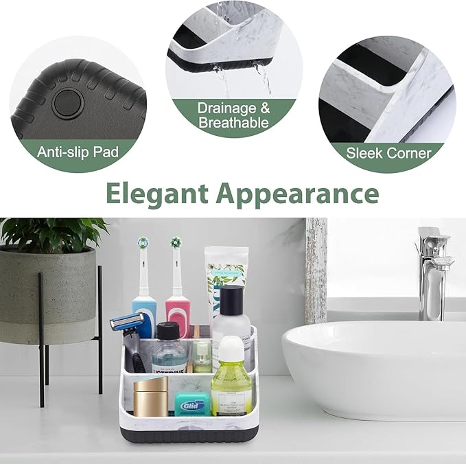 Chintu Toothbrush Holders for Bathroom Counter Organizer