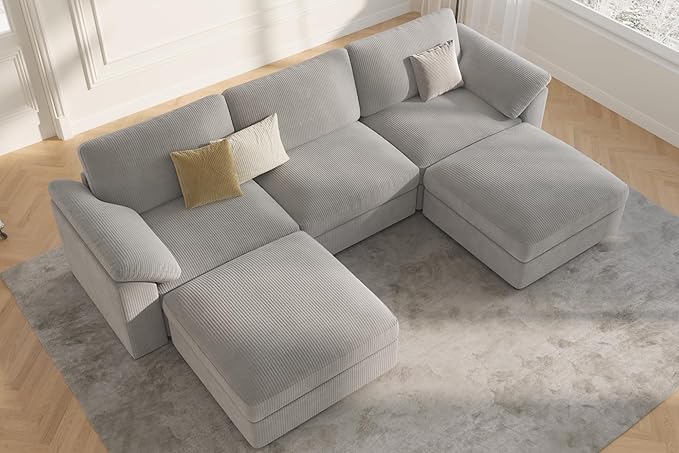 EASE MOOSE Oversized Modular Sectional Sofa, Extra Large U Shape Sectional