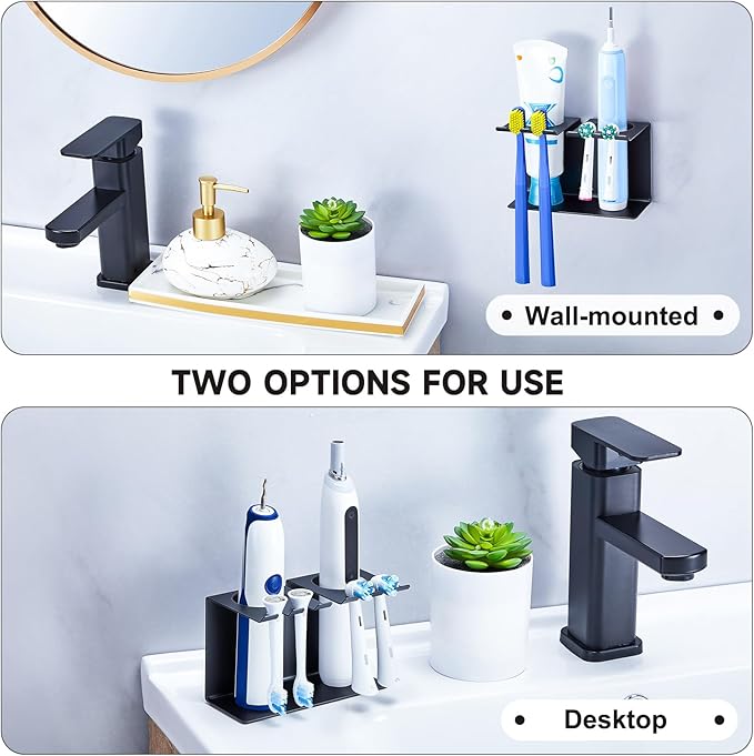 Electric Toothbrush Head Holders Desktop or Wall Mounted Electric Tooth Brush