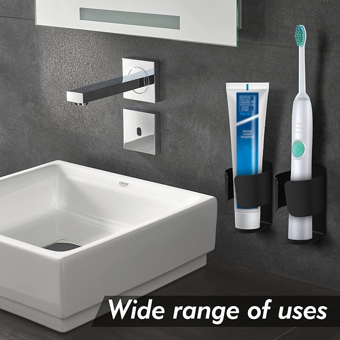 Electric Toothbrush Holder Wall Mount, 304 Stainless Steel Self-Adhesive