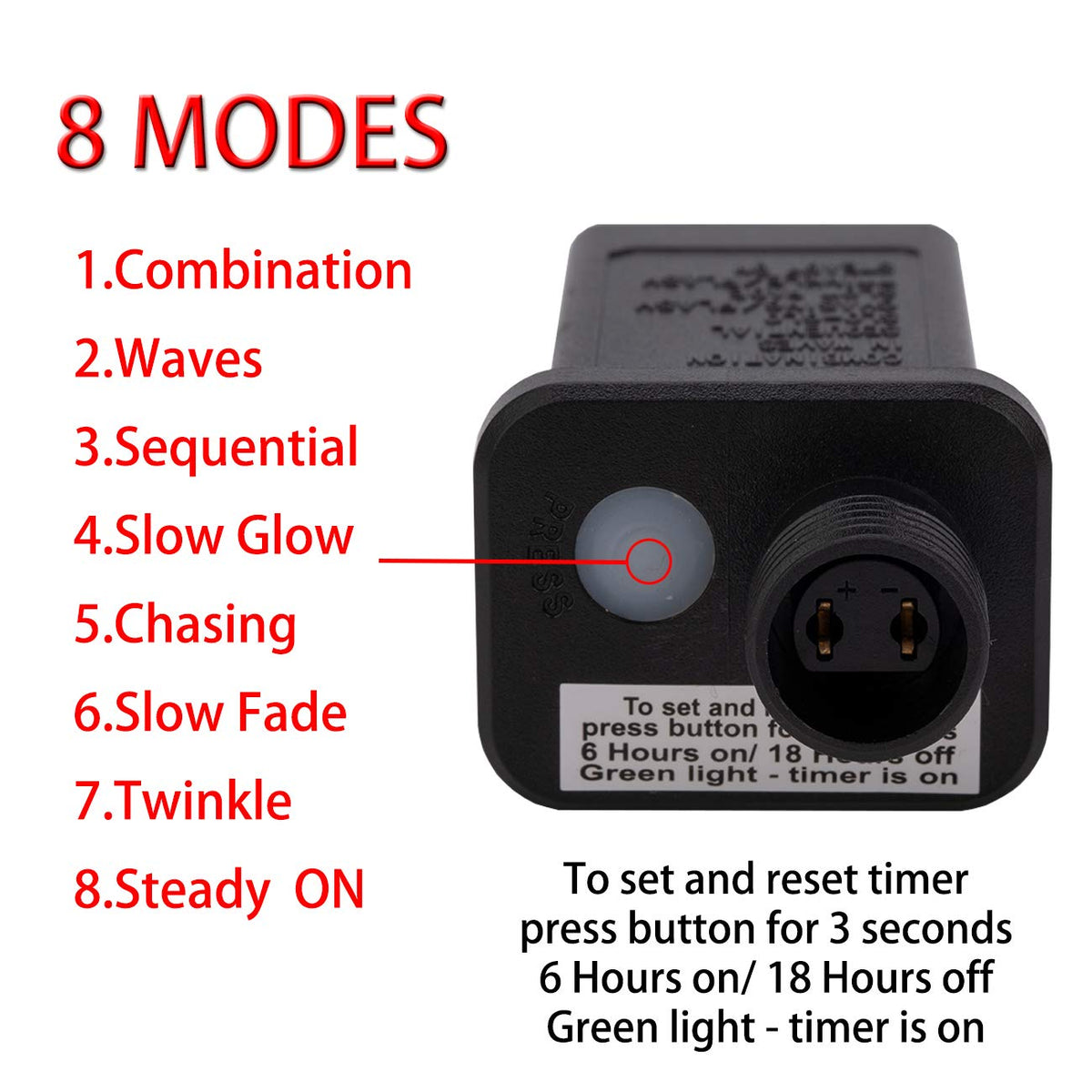AWQ 100LED 81 FT C9 Christmas String Lights Plug in Fairy Twinkle String Lights 8 Modes Timer Function Waterproof Extendable for Indoor Outdoor Wedding Party Christmas Decoration (100, Warm White)