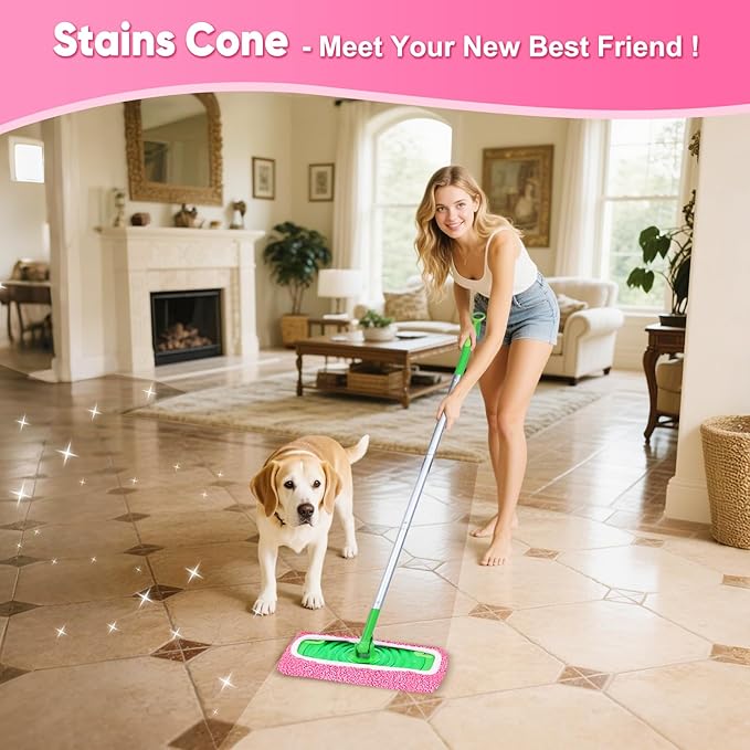 6-Pack Reusable Mop Pads Compatible