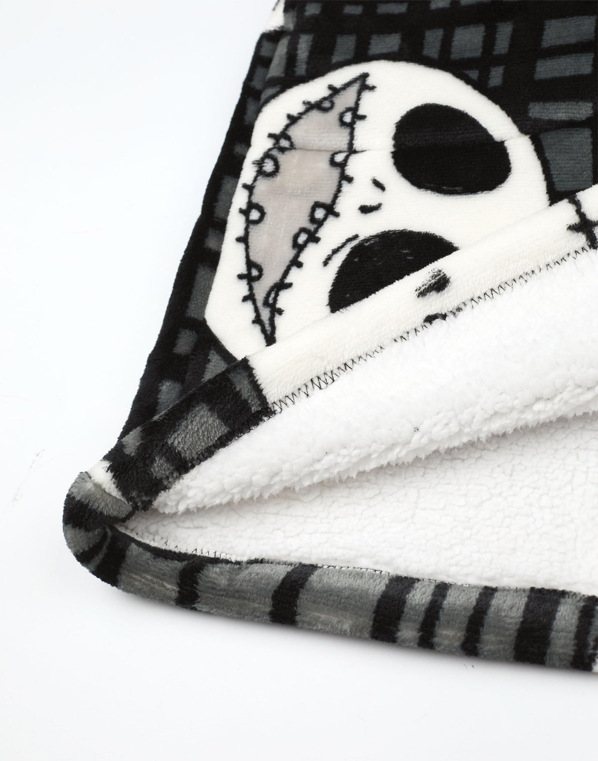 Disney The Nightmare Before Christmas Adults Wearable Blanket Hoodie | Black NMBC Zip Hooded Fleece with Jack Character Print