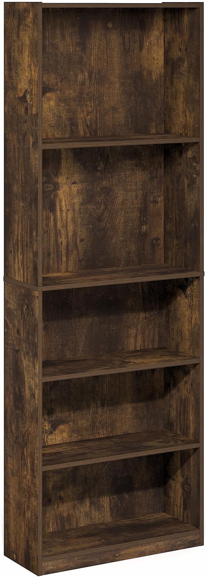 Furinno Jaya Book Shelf, 5-Tier Tall Book Shelf, Bookcase