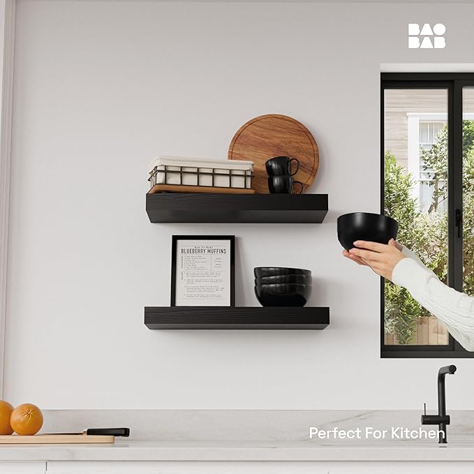 BAOBAB WORKSHOP Wood Floating Shelves
