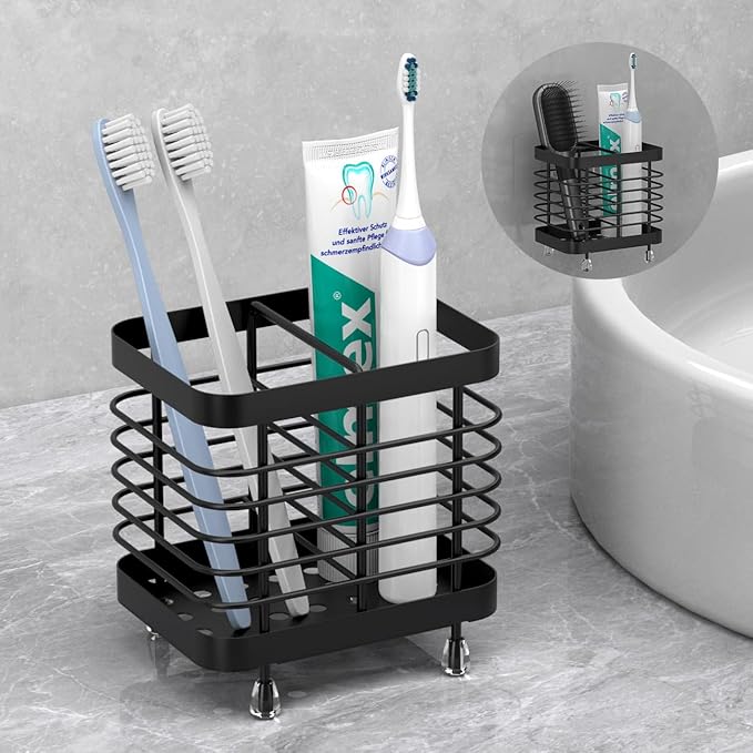 Luxspire Toothbrush Holders for Bathroom, Stainless Steel Electric Toothbrush