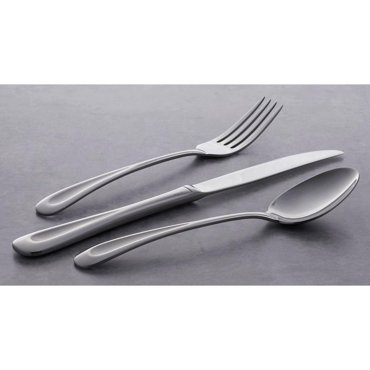 Oneida Silverware Set For 8, Satin Sand Dune 45-Piece Everyday Flatware Set with Serving Utensils, Service For 8, 18/0 Stainless Steel Silverware, Knives Spoons and Forks (Silver, 45 Piece)