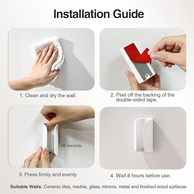 Electric Toothbrush Holder for Bathroom, Wall-Mounted Toothbrush Stand